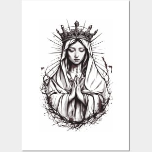 Hail Mary Prayer Posters and Art